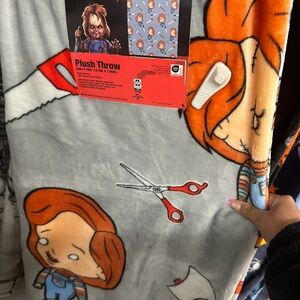 Halloween Chucky Plush Throw Blanket